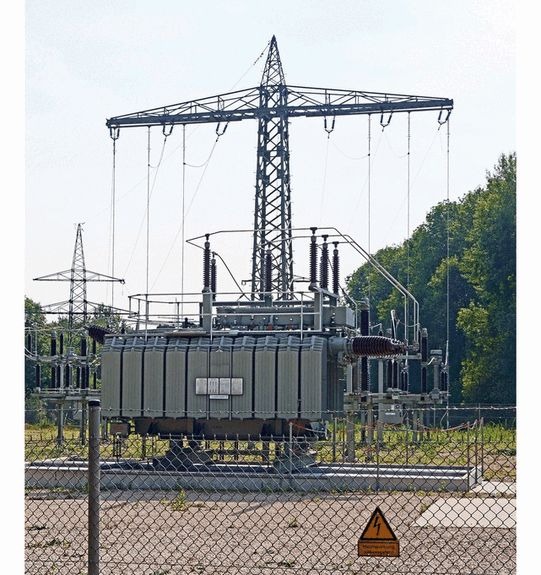 Leistungstransformator in einer Hochspannungsanlage